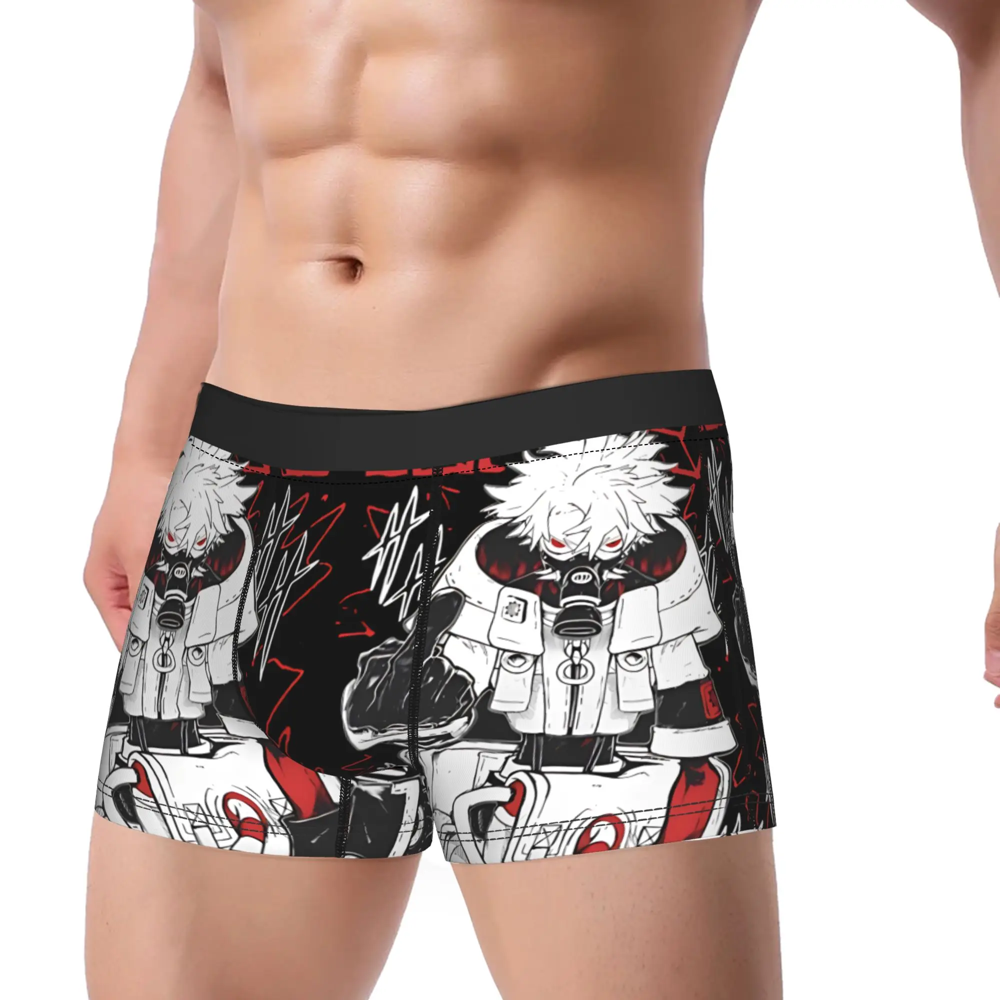 

Men Boxer Briefs Shorts Panties Rudo Surebrec Gachiakuta Breathable Underwear Japanese Manga Male Humor Plus Size Underpants