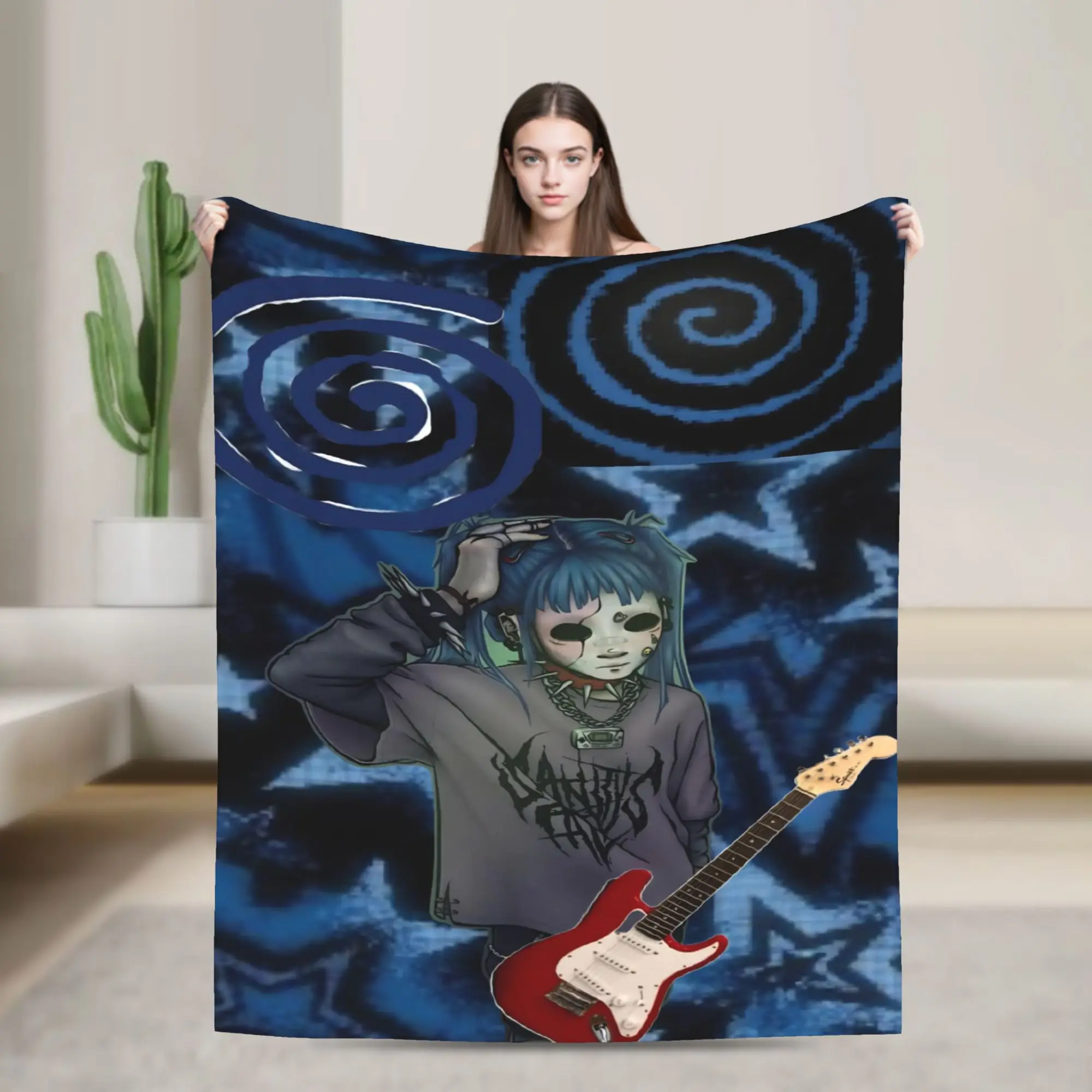 Sally Face Horro Game Wool Blankets  Awesome Throw Blanket for  Sofa Bedding Lounge 150*125cm Rug Piece