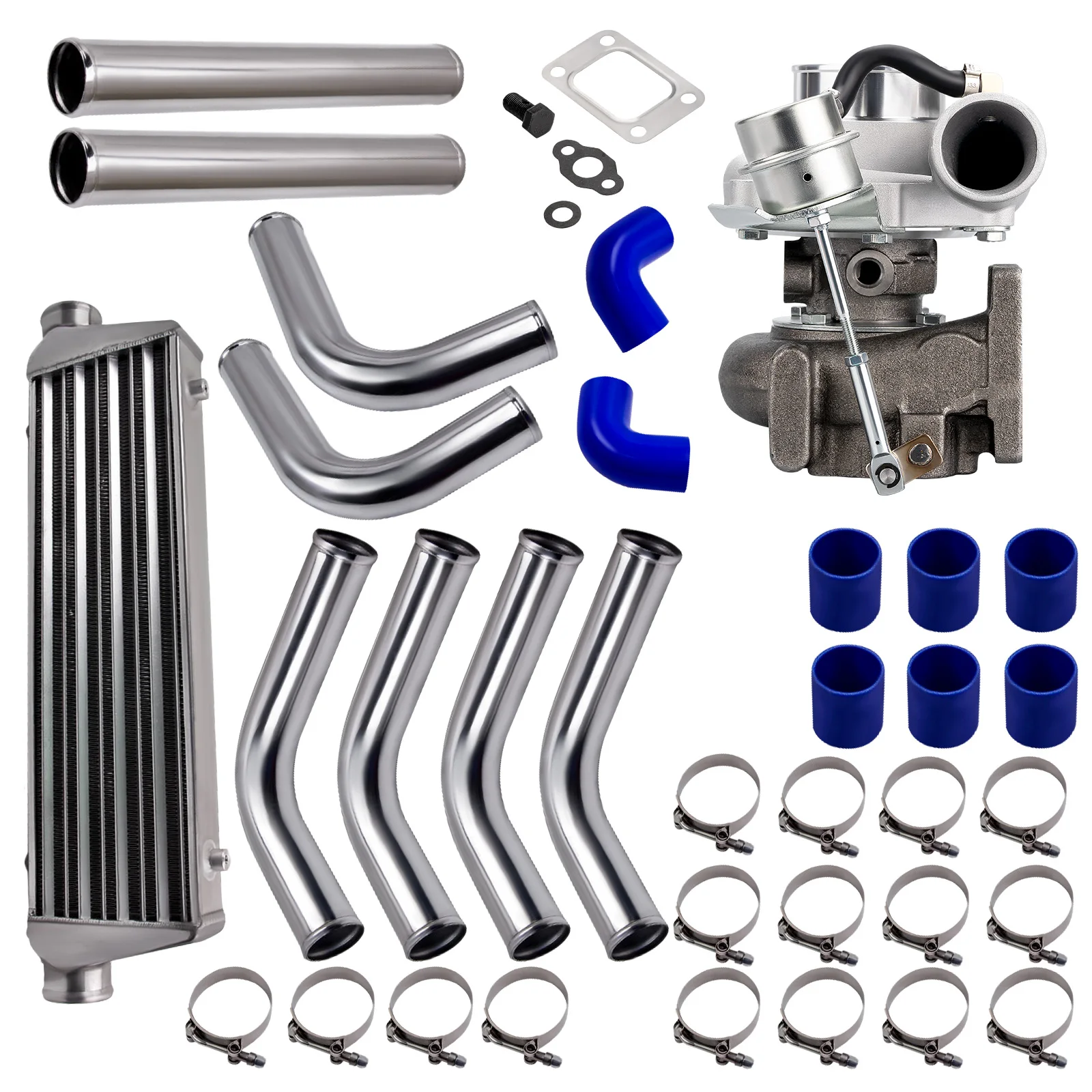 T25 GT2871 Turbo Charger Intercooler Piping Pipe Kit up to 350BHP for 1.5L-2.0L