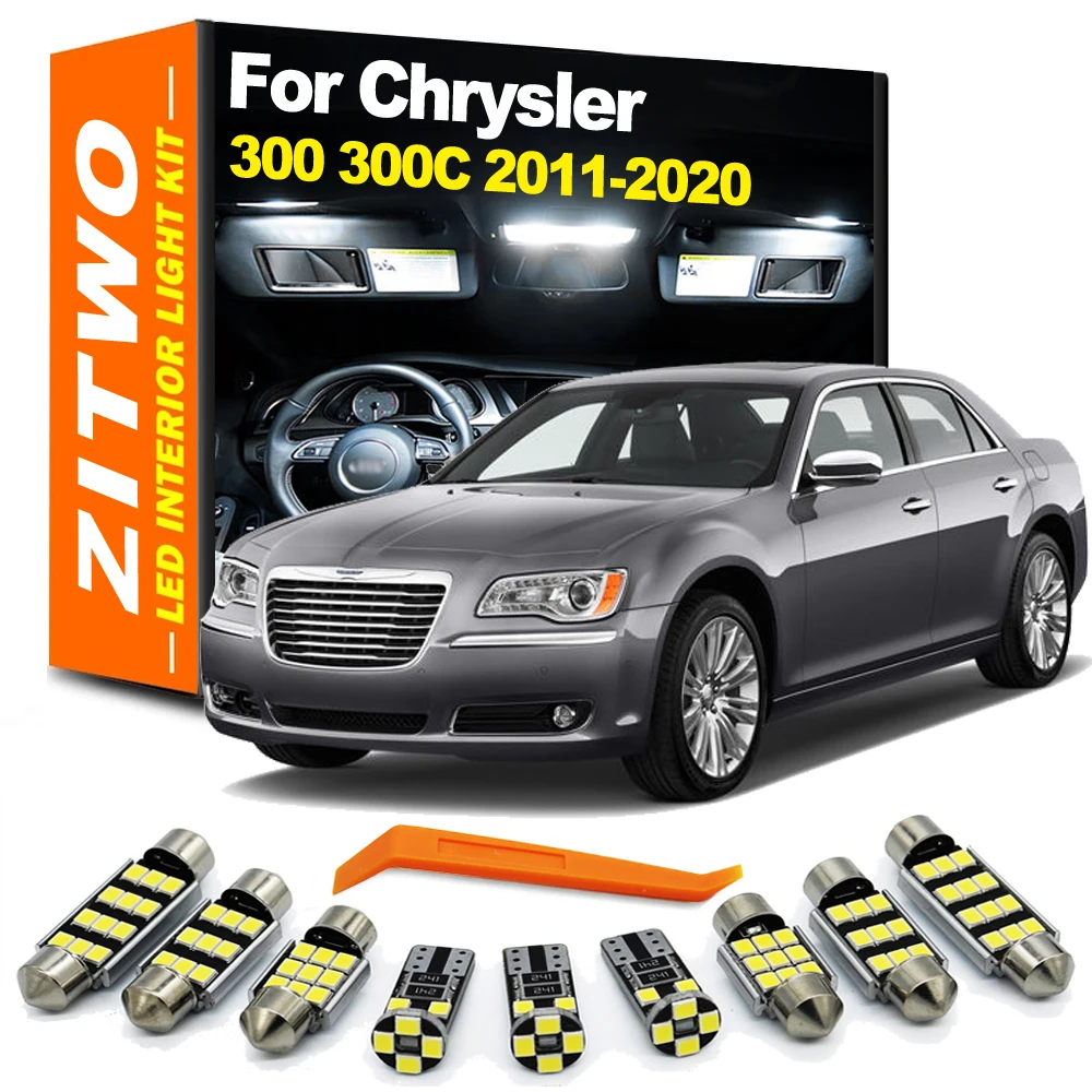 Kit de bombillas LED para Interior de coche, accesorios para Chrysler 300, 300C, 2011, 2012, 2013, 2014, 2015, 2016, 2017, 2018, 2019, 2020, 17