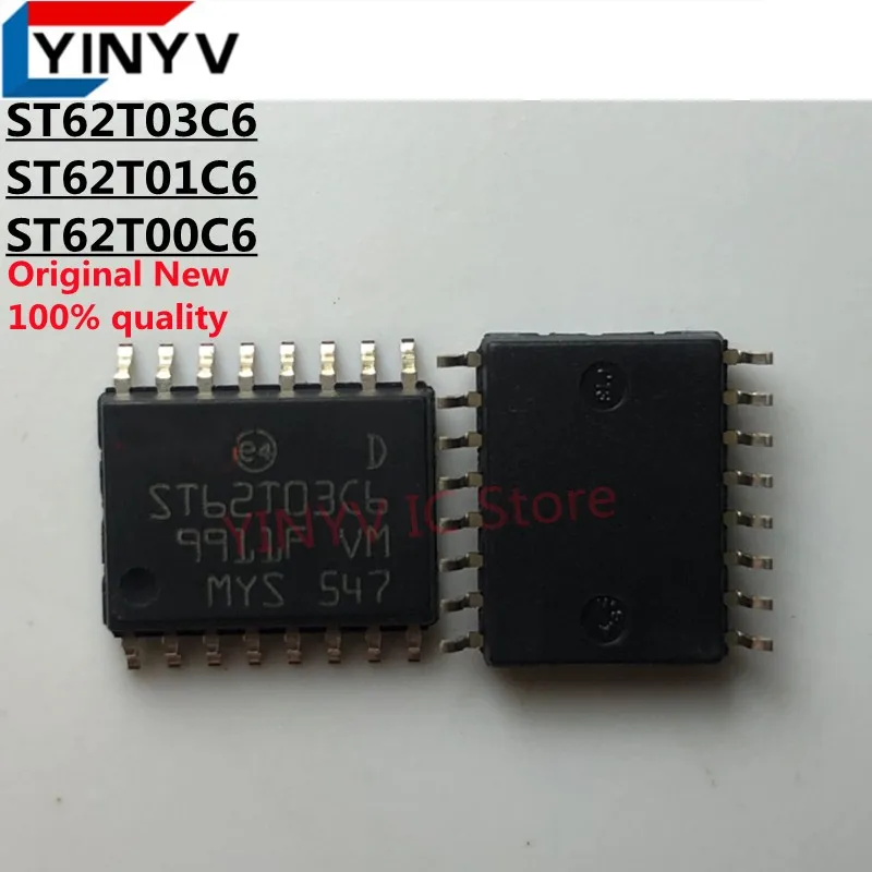 5PCS ST62T03C6 ST62T01C6 ST62T00C6 SOP16  IC MCU 8BIT 2KB OTP 16SOIC Chipset 100% new imported original 100% quality