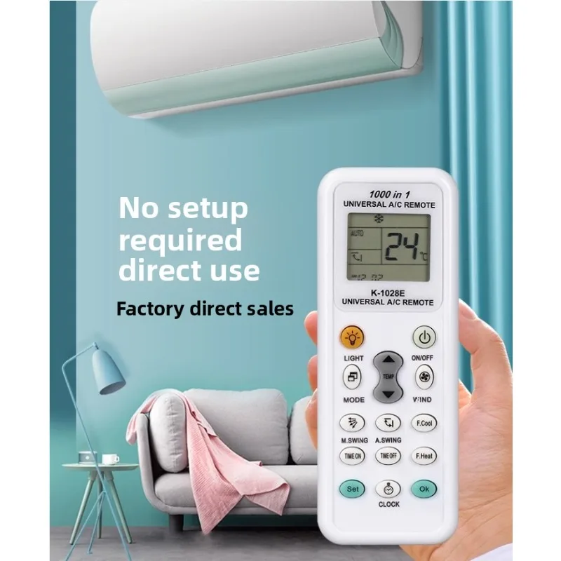 K-1028V versione inglese, telecomando universale per condizionatore d'aria a infrarossi