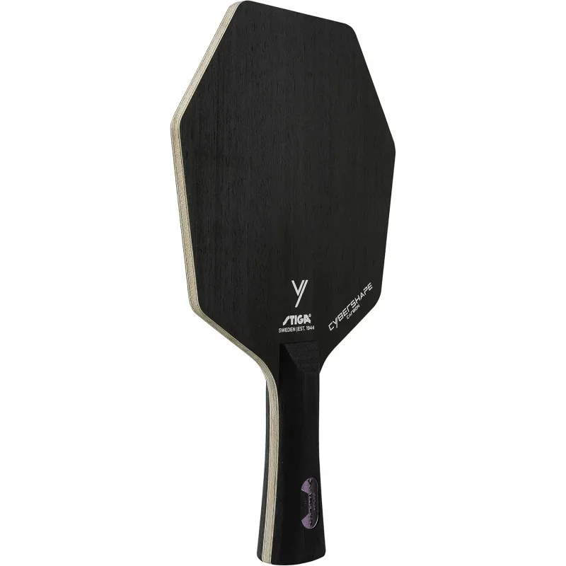 STIGA Cybershape Carbon Table Tennis Blade | Ping Pong Paddle - Unique Design For Larger Hitting Area; Increased Control