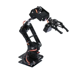 6 DOF Robot Arm Kit manipolatore lega metallica braccio meccanico morsetto artiglio Kit MG996 Robot kit fai da te con codice sorgente aperto e Tutorial