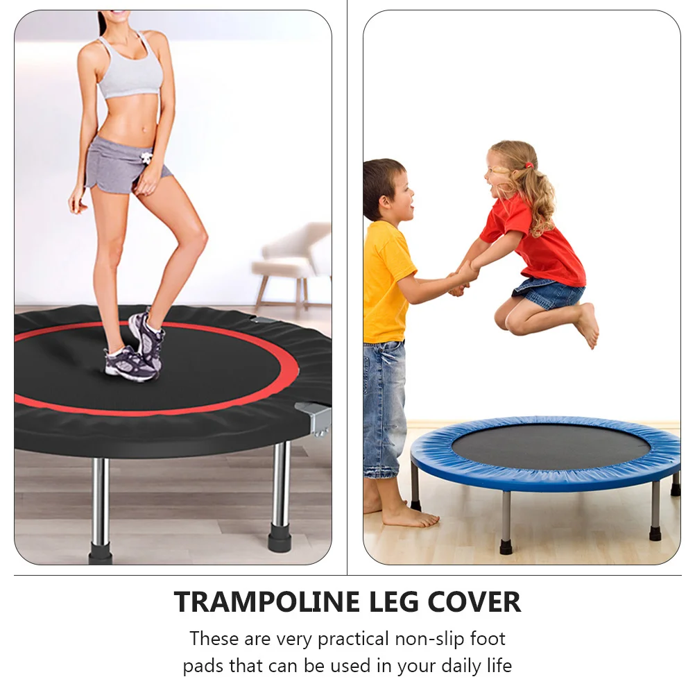 8 pezzi tappetino per trampolino in lattice supporto fitness regolabile piedi per emulsione esterna sostituzione antiscivolo pad parti del trampolino