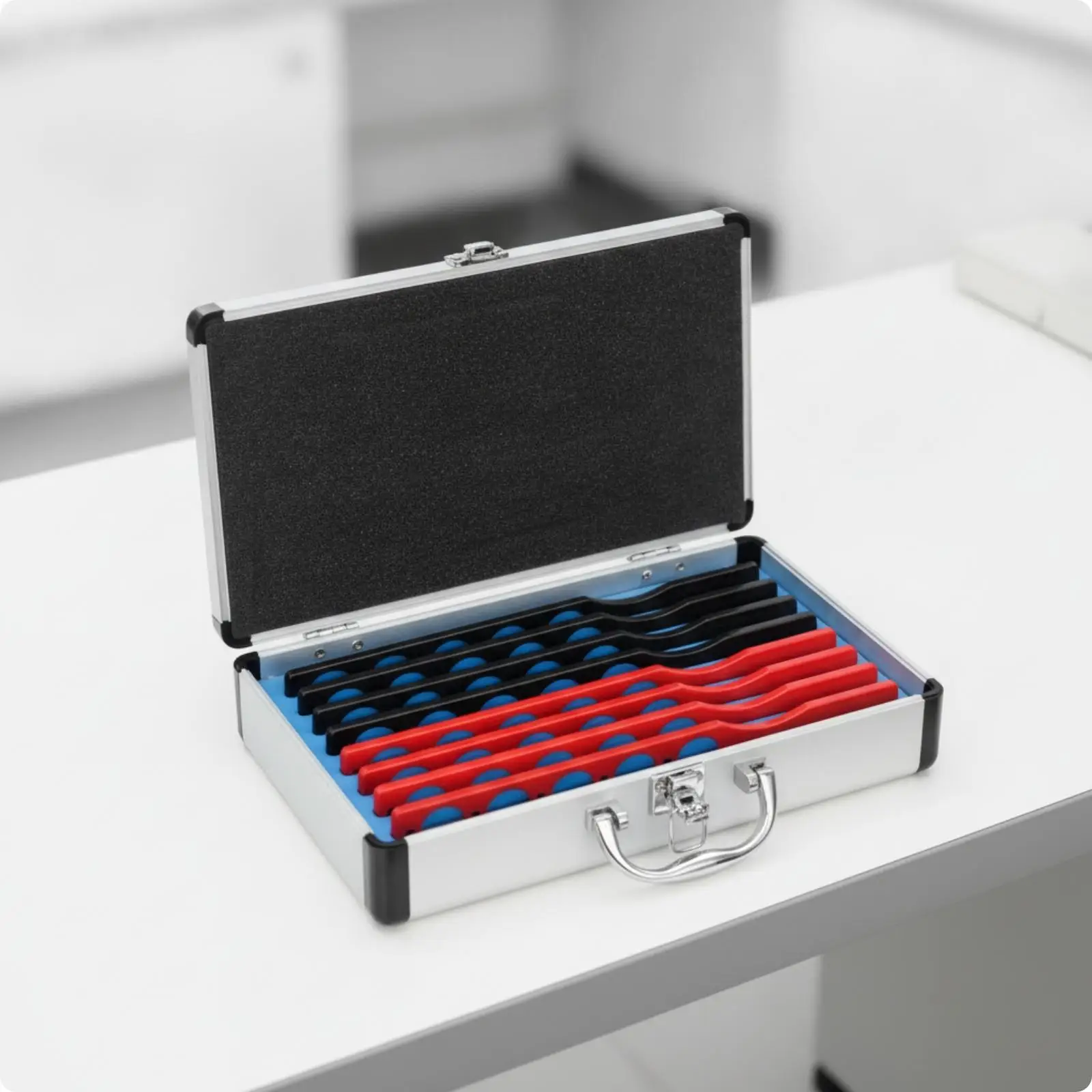 8 Pieces Handheld Trial Lens Board | Optometry Trial Lens Board with Handle, marked diopter values Markings