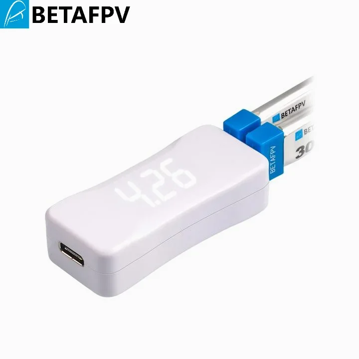 

BETAFPV BT2.0 Battery Charger and Voltage Tester V2 Input: 5V/2A Output: 4.35V/1A OUT1/OUT2 Can Be Charged