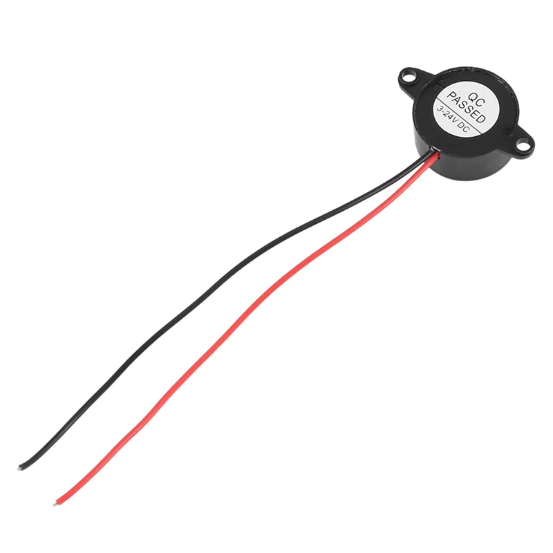 ABKQ-25 Pcs DC 3-24V 85Db Sound Electronic Buzzer Alarm Black 23 X 12Mm