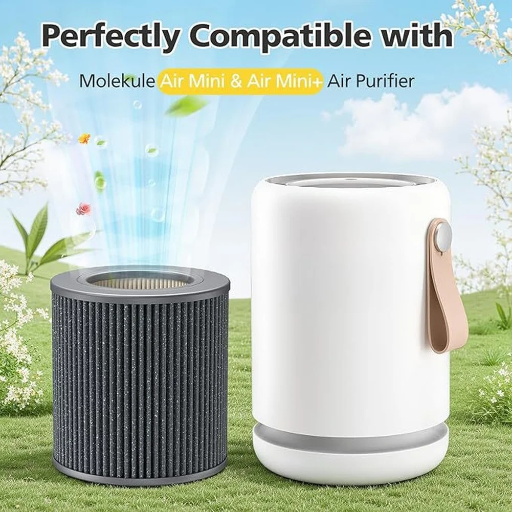 Replacement for element for molekule and For mini with for True H13 HEPA Performance and Enhanced Carbon Density