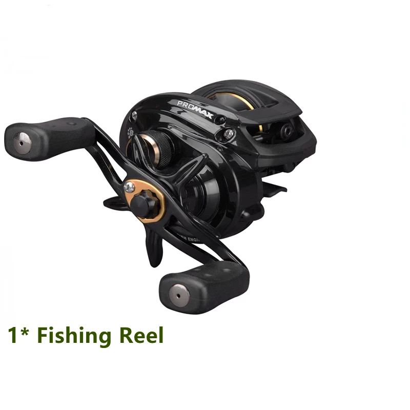 Imagem -06 - Original Pro Max3 Baitcasting Fishing Reel Direita e Esquerda Mão Isca Fundição Drum Trolling Novo 8bb 7.1:1 207g