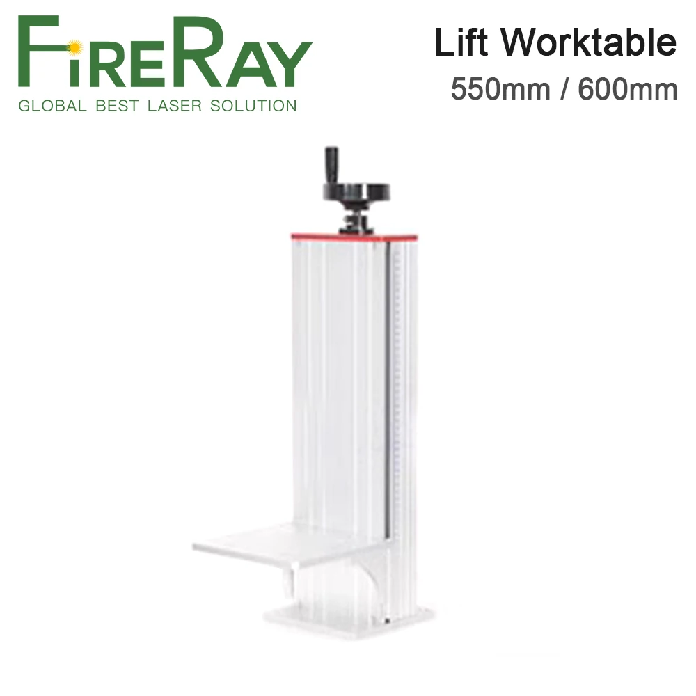 FireRay Laser Marking Part Lift Worktable Z Axis Lifting Column Stand 550mm 600mm for Co2/Fiber Laser Engraving Marking Machine