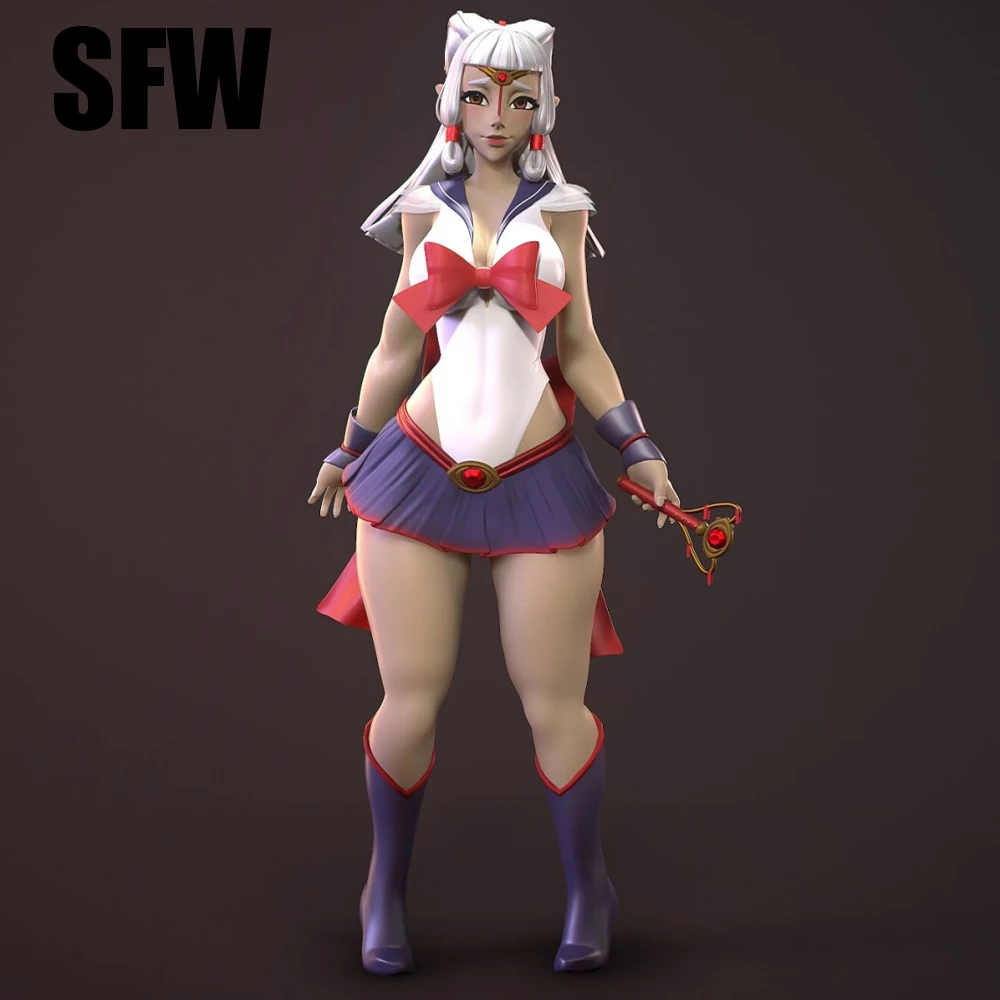 

1/24 3d Printing Model Kit Beautiful Sailor Paya NSFW Anime Figure Model Kit DIY Miniature Reduction Statue Unpainted Toys