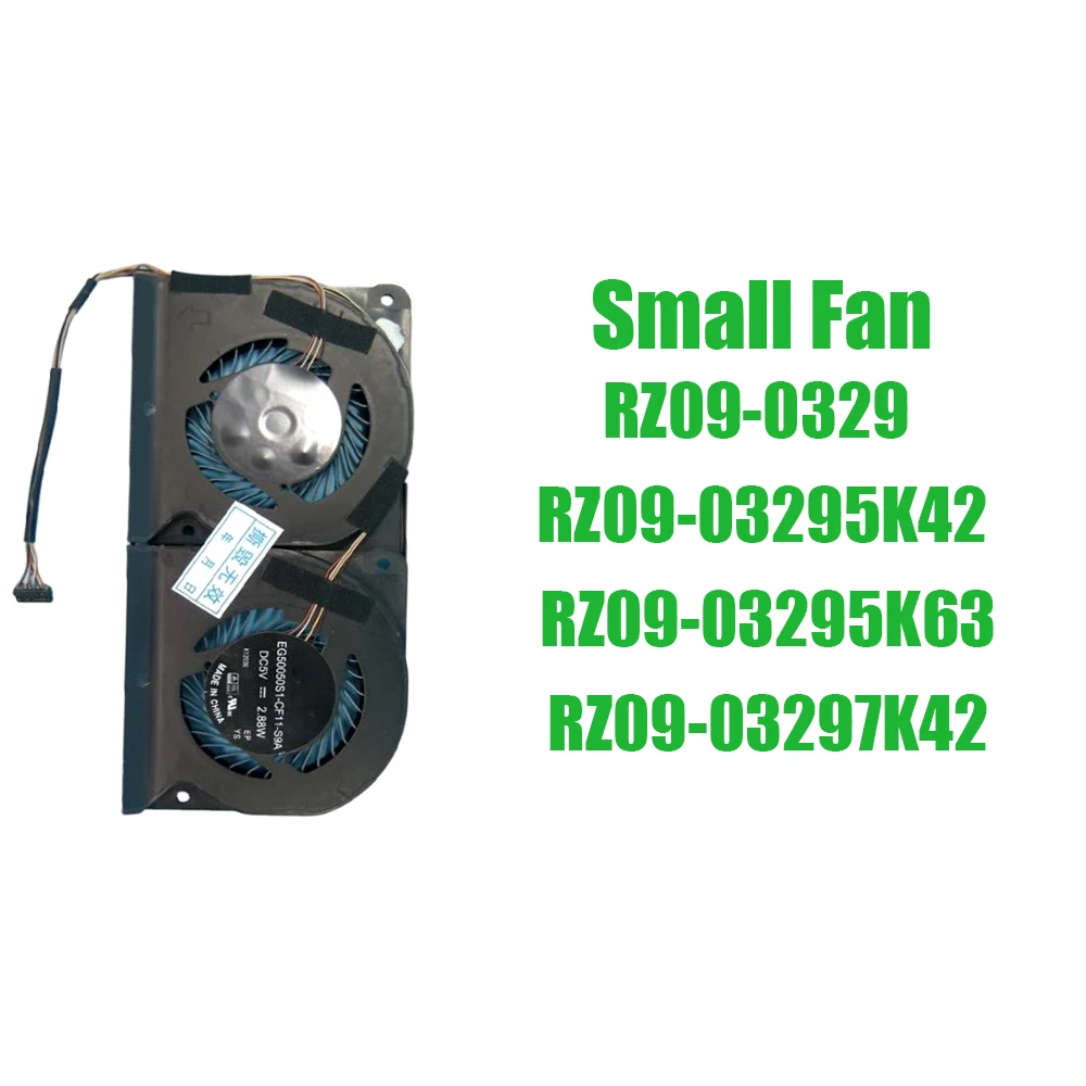 For RAZER For Blade Pro 17 RZ09-0329 RZ09-03295K42 RZ09-03295K63 RZ09-03297K42 DC5V 2.88W Replacement Laptop Fan