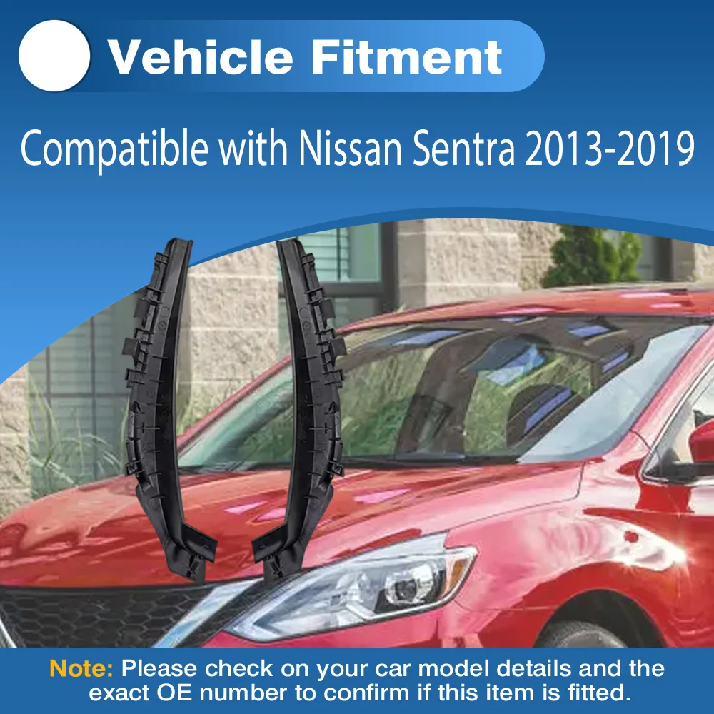 

2 шт., боковая крышка переднего дворника, левая и правая для Nissan Sentra 2013 2014 2015 2016 2017 2018 2019 66894-3SG0A