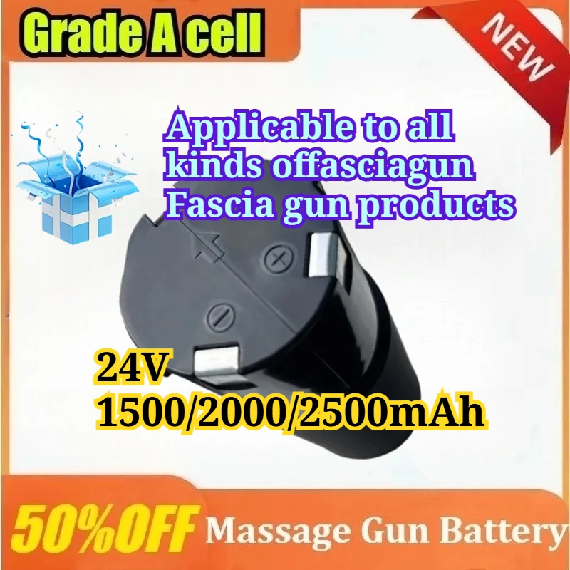 

24V 1500/2000/2500mAh Massage Gun Battery for Various Types of Massage Guns/Fascia Guns Rechargeable Lithium Battery Accessory