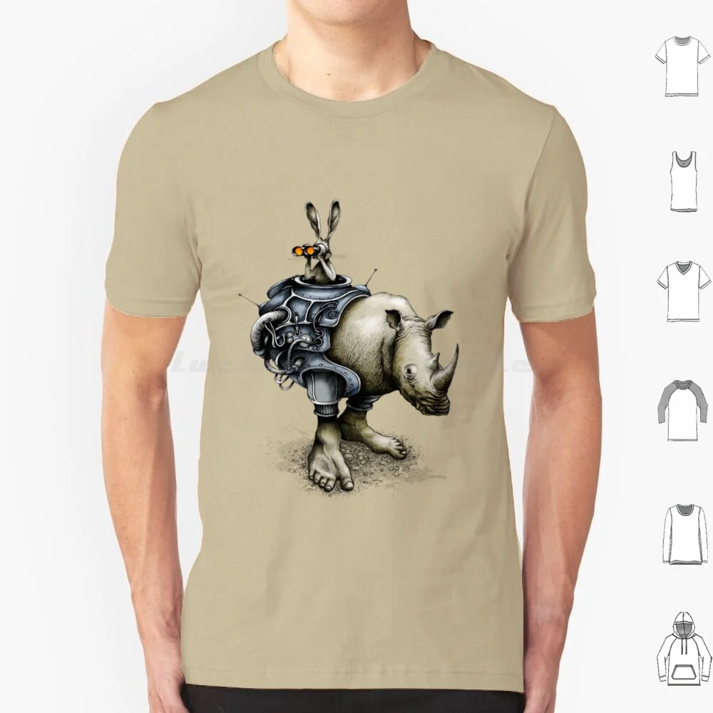 Scout-Full Color Version T Shirt Men Women Kids 6xl Rhino Rabbit