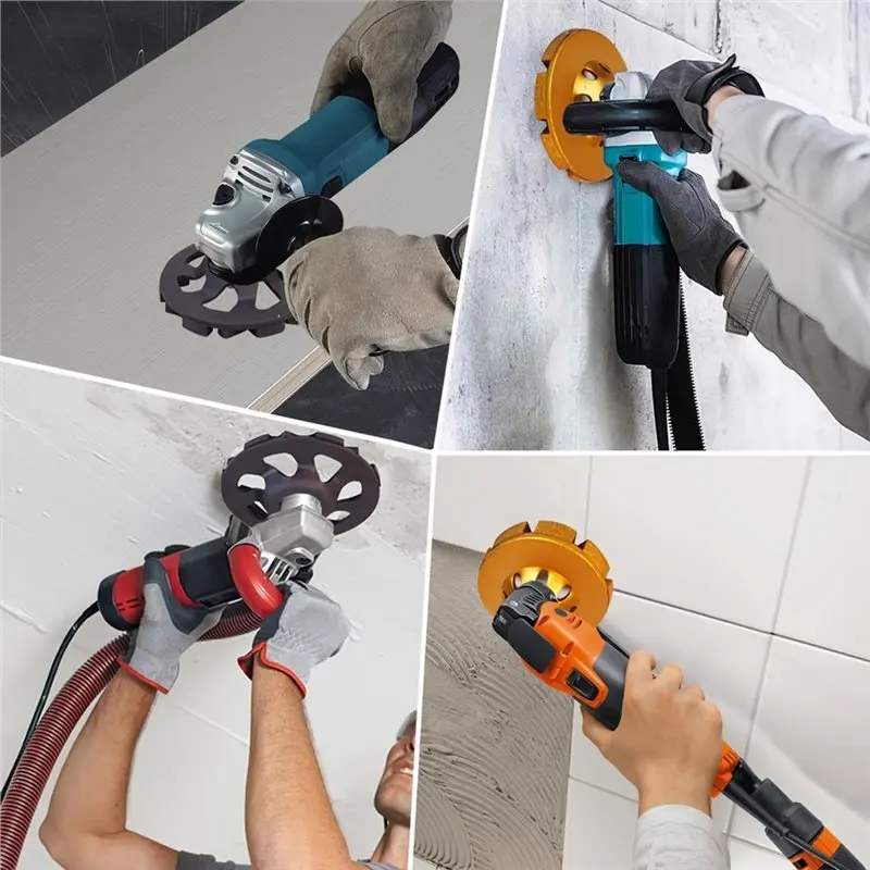 ABDJ-para eliminación de recubrimiento epoxi, muela de hormigón de 5 pulgadas con segmentos de diamante de eje de 7/8 pulgadas