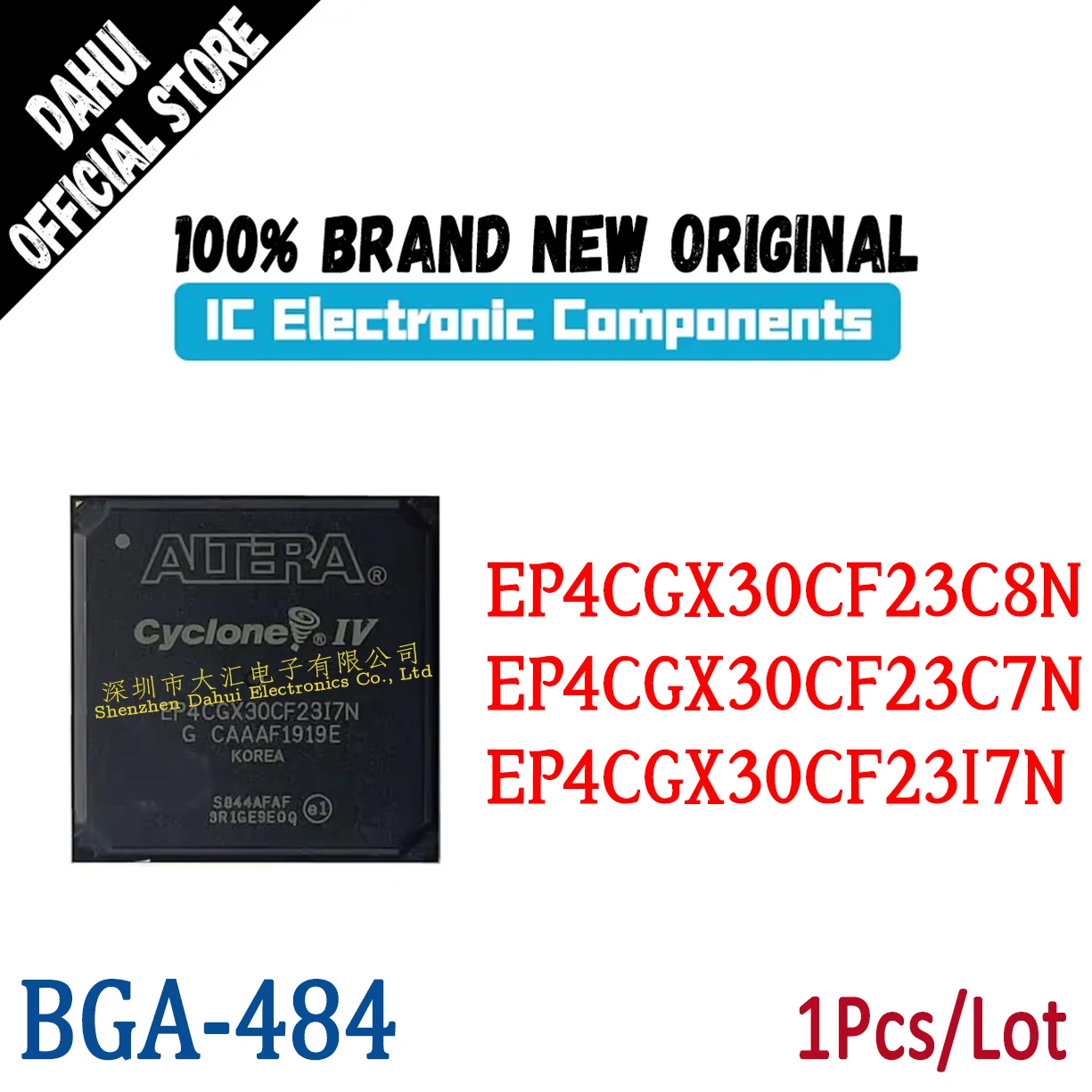 

EP4CGX30CF23C8N EP4CGX30CF23C7N EP4CGX30CF23I7N C8N C7N I7N BGA-484 Programmable logic chip ic new original
