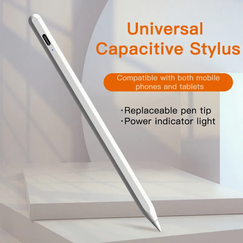 안드로이드 iOS용 스타일러스 펜, 아이패드 액세서리용 범용 터치스크린 정전식 펜, 샤오미 화웨이용 애플 펜슬 드로잉 펜
