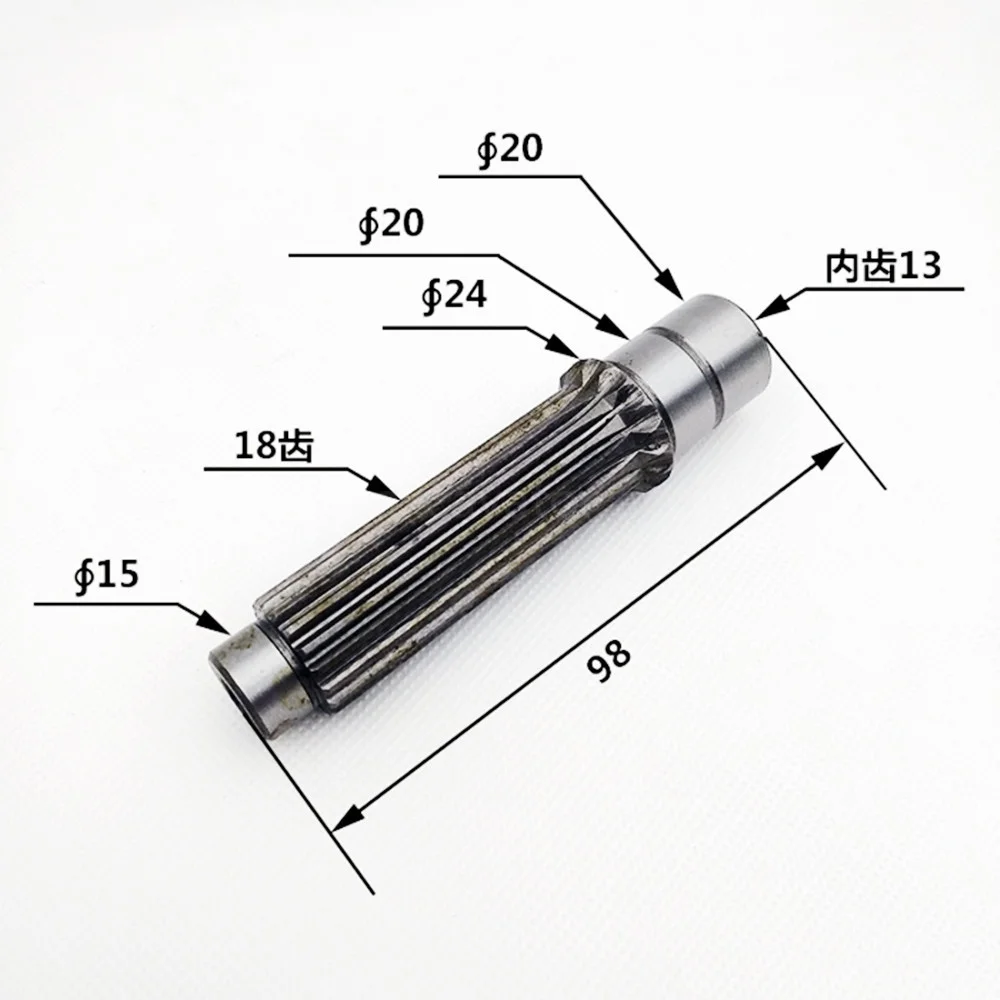 For Hitachi Excavator Parts ZX40U-2 EX22-2 Travel Drive Gear Motor Sun Gear Bearing Motor Shaft Pump Shaft