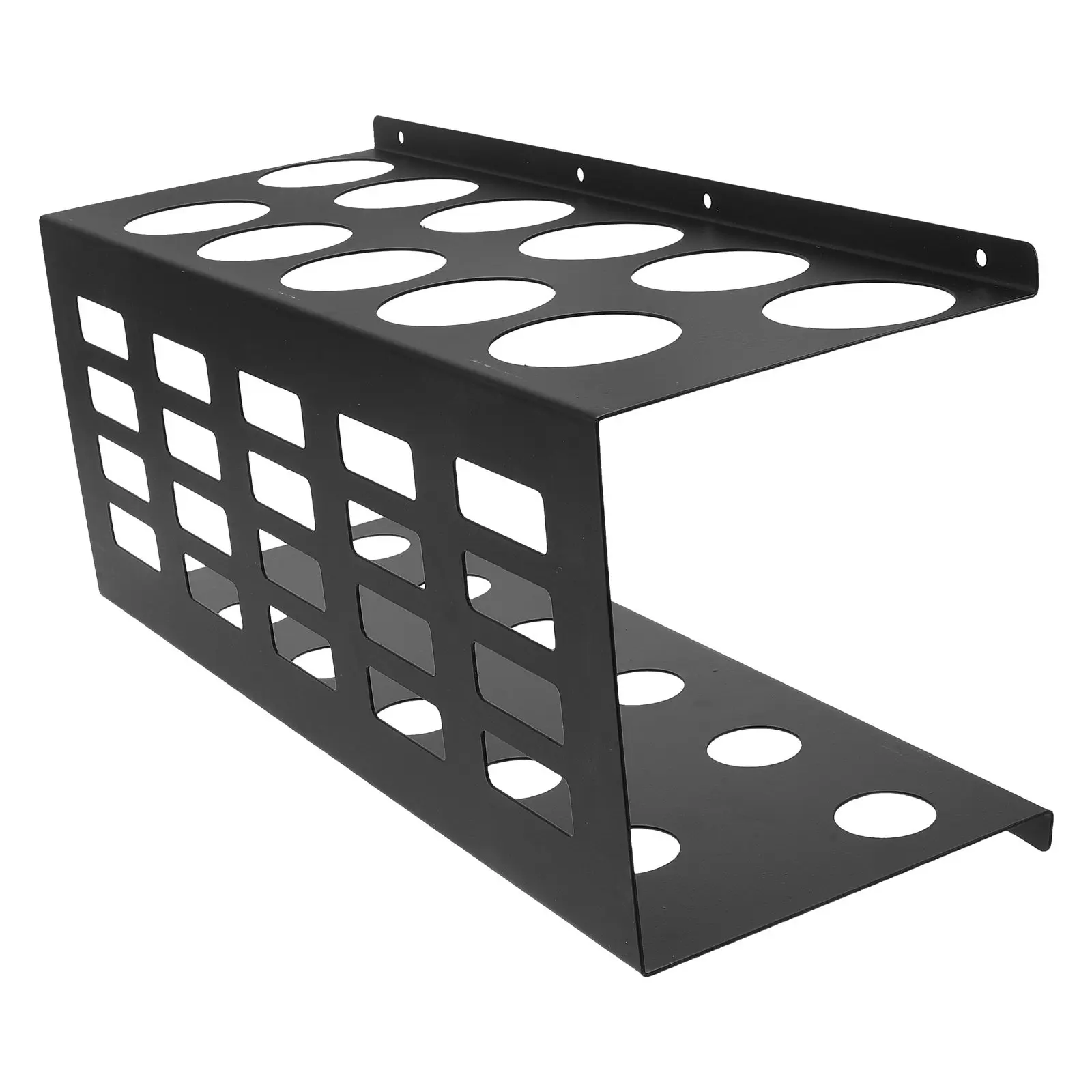 Metal Wall Mount Caulking Tube Organizer 11 Slots Storage Rack Garage Workshop Adhesive Tube Holder Sealant Storage Work Van