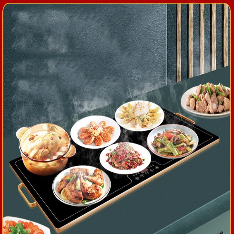 Food Insulation Board Warming Tray Warmer Board Household Thermostat Electric Hot Plate Warm Cutting Board Touch Screen