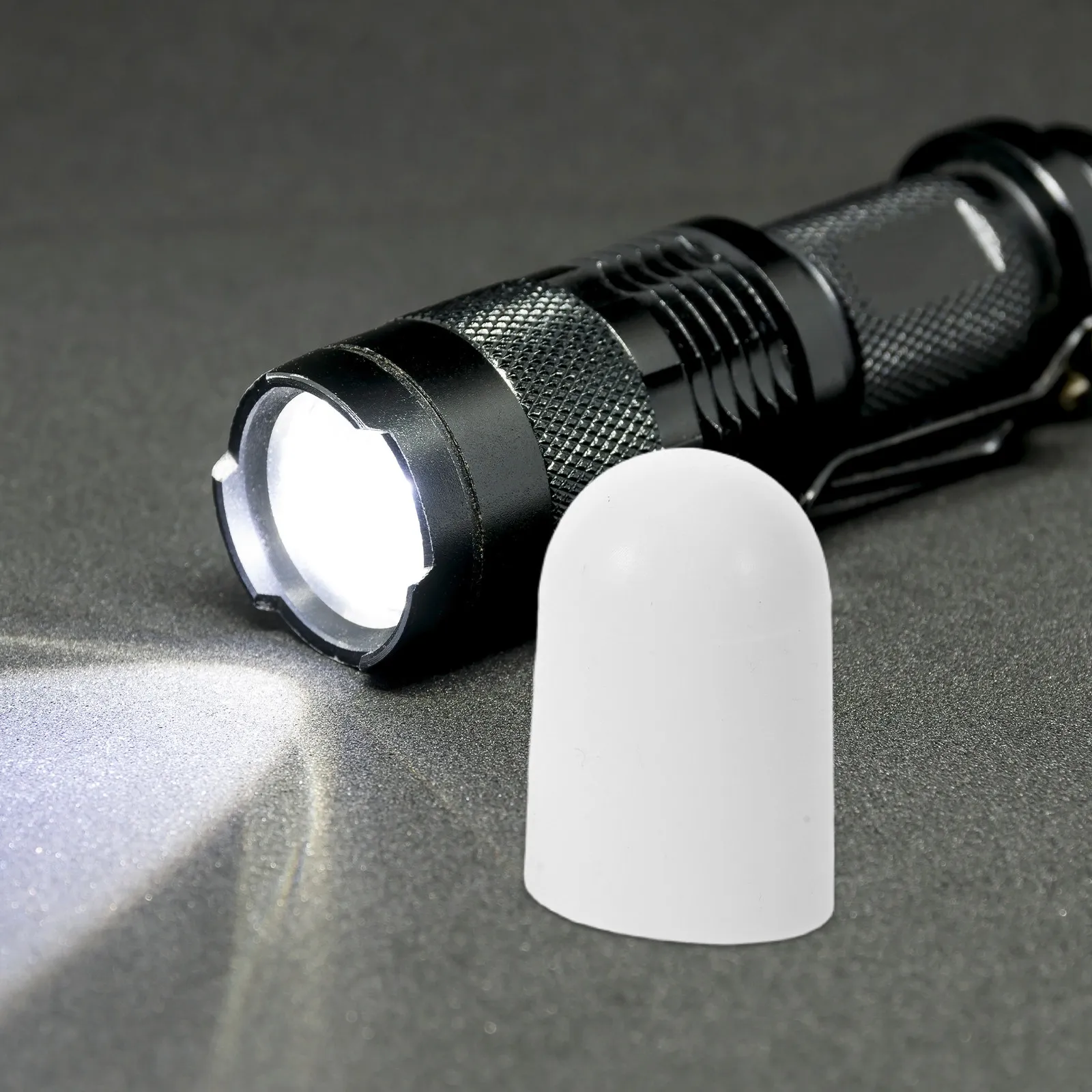 4 pcs LED Diffuser Cover Flashlight Cap Soft Silicone Halloween Christmas New Year Diffuser Light Cover Flashlight Diffuser Cap