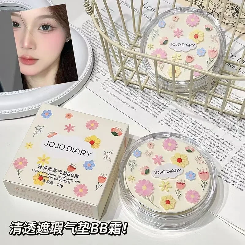 JOJO DIARY-Base con cojín de aire, crema BB CC, corrector mate sin poros, maquillaje blanqueador, cosmético, Base para iluminar la cara resistente al agua
