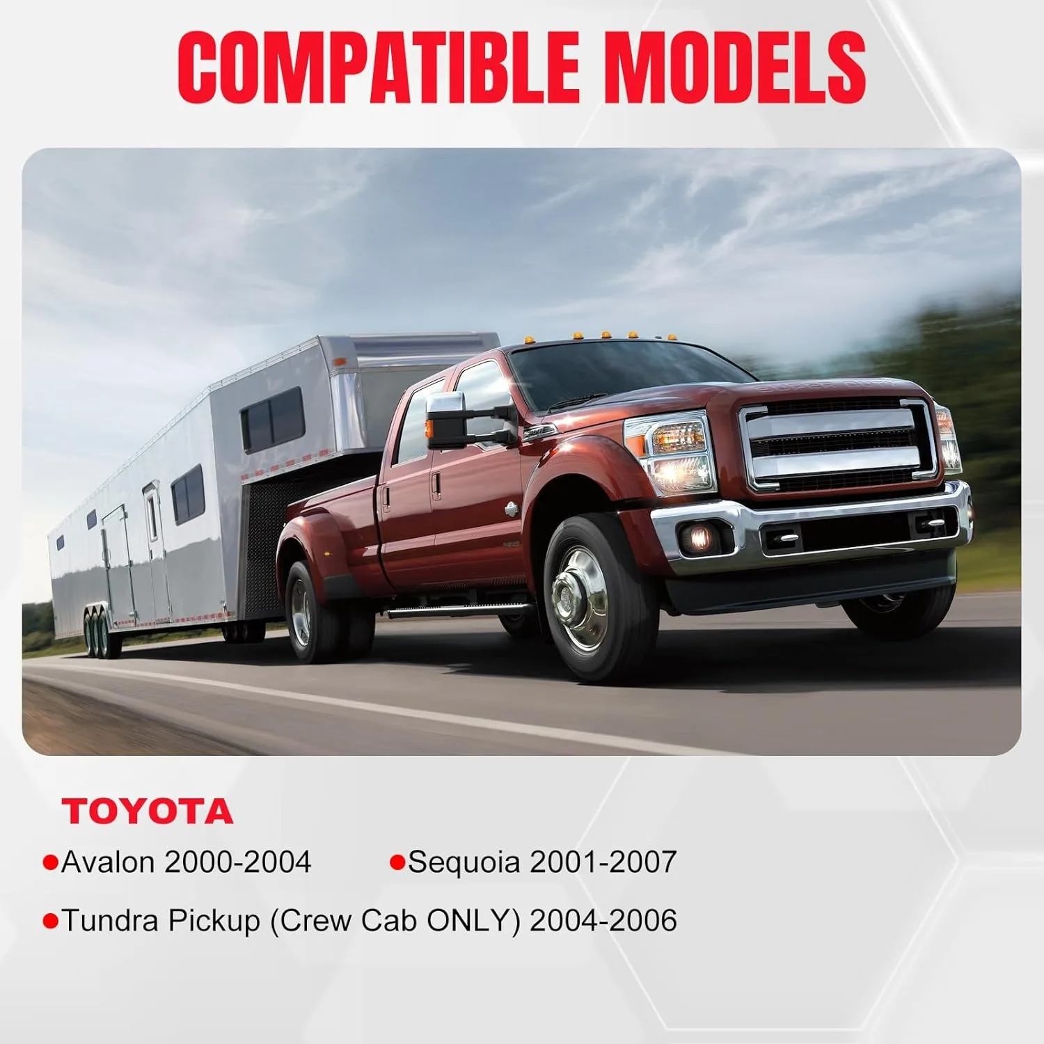 مقابض الأبواب الداخلية (يسار/يمين) لسيارة Toyota Avalon 2000-2004، Sequoia 2001-2007 & Tundra 2004-2006 (يستبدل 692060C030E1) #6