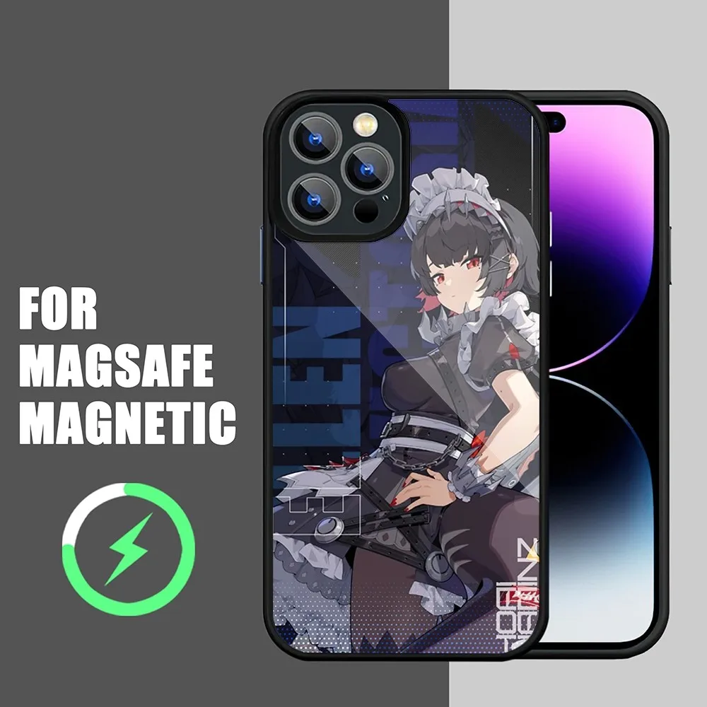 Game Zenless Zone Zero Ellen Joe Phone Case For iPhone 15 14 11 12 13 Pro Max Plus Magsafe Wireless Charge Cases Cover