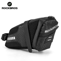 ROCKBROS Bicycle Saddle Rear Seat Bag Waterproof Foldable Mountain Road Bike Outdoor Riding Equipment Can Hang Tail Lights자전거 가방