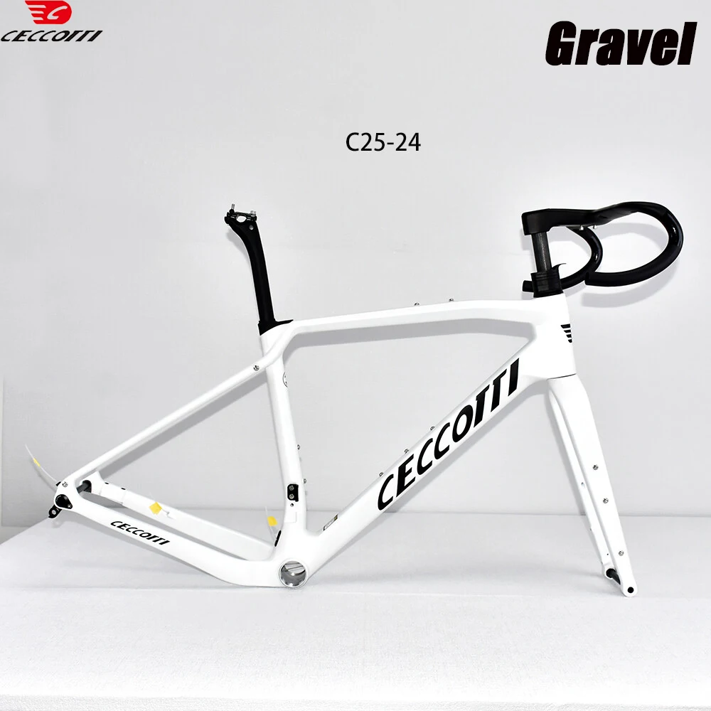 

CECCOTTI Brand Gravel Frame Full Carbon Fiber Bicycle Frameset More color available Gravel frameset