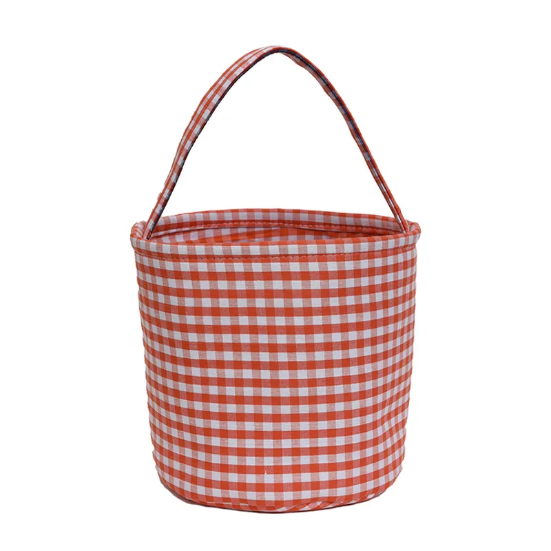 Party Gifts Easter Bunny Basket Bag Jute Canvas Egg Bags with Handle Carrying Gift Handbag Rabbit Toys Candy Bucket