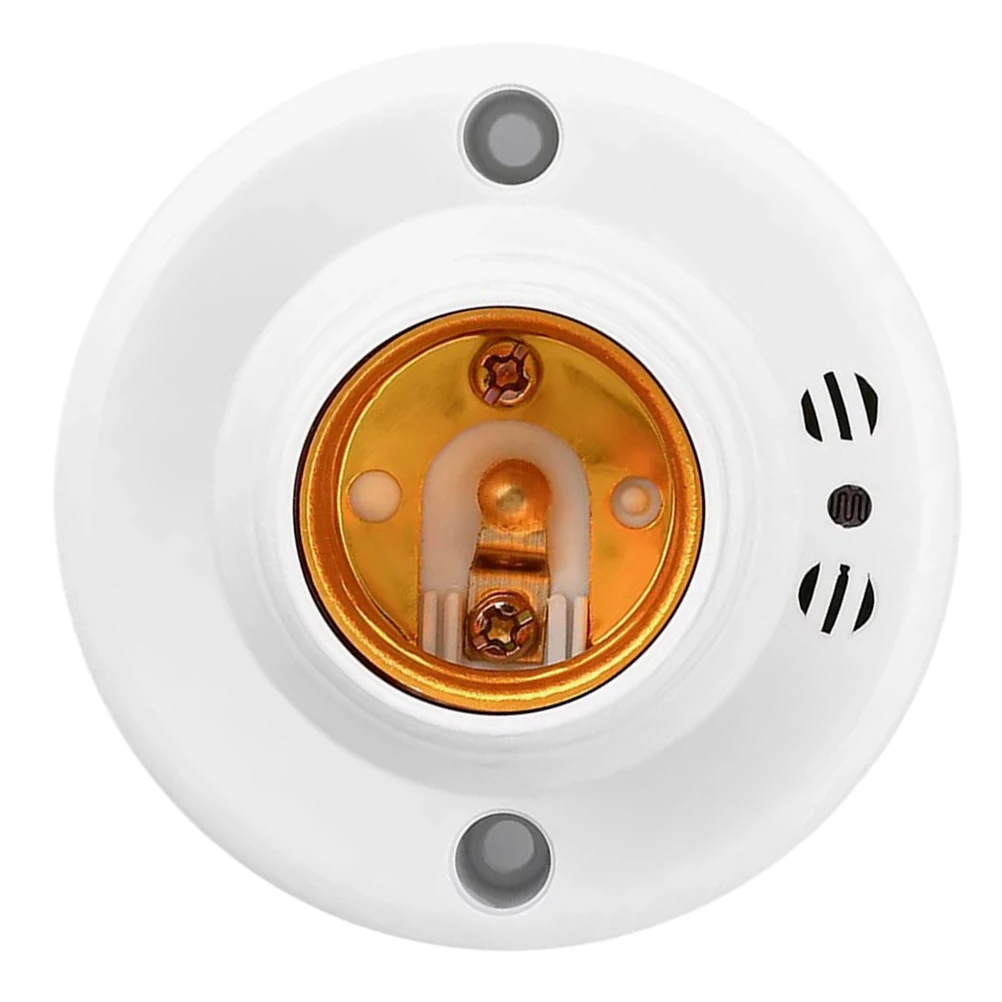 

Sound Light Control Lamp Holder E27 Base Voice Induction Socket Sensor Bulb Home Office Outdoor Wall Porch Lighting Lamp