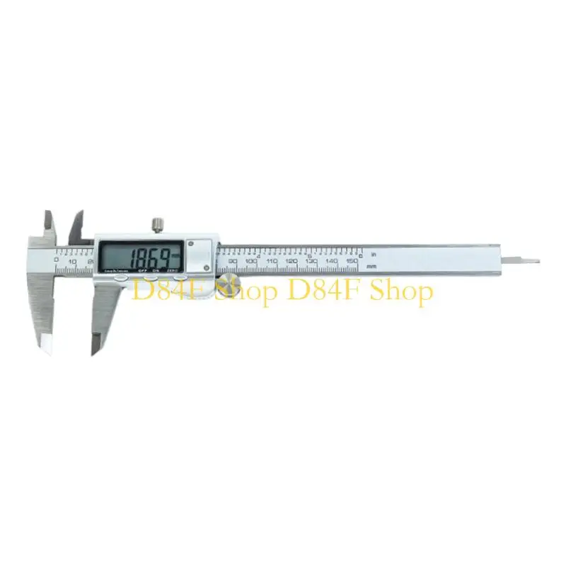 D84F Stainless Steel Vernier Caliper 0.01mm Resolution Measuring Tool For Engineers Mechanic And DIY Projects