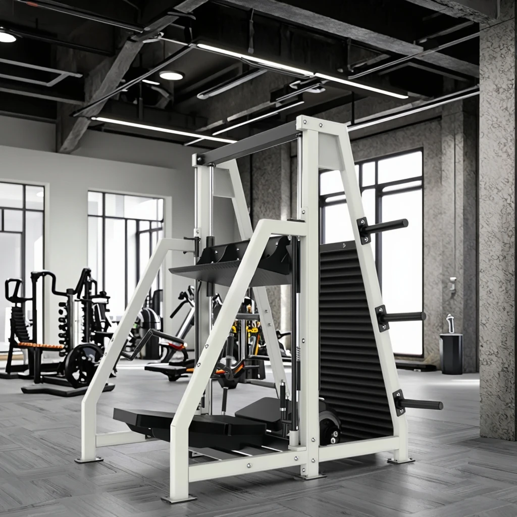 معدات صالة الألعاب الرياضية للياقة البدنية والجسم مدرب ضغط الساق العمودي 90 درجة لوحة ركلة مقلوبة محملة آلة تدريب القوة 1 #4