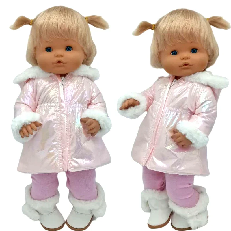 Reborn Baby Dolls Winter Coat Set 40Cm Nenuco Doll Clothing Ropa Y Su Hermanita Accessories