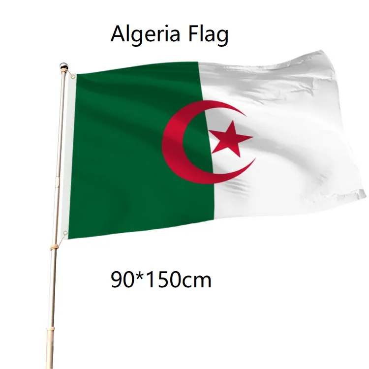 14x21cm Office Desk Flag Algeria flag National Flag 30x45cm Car Flag 200 x 300cm Big Flag  Banner