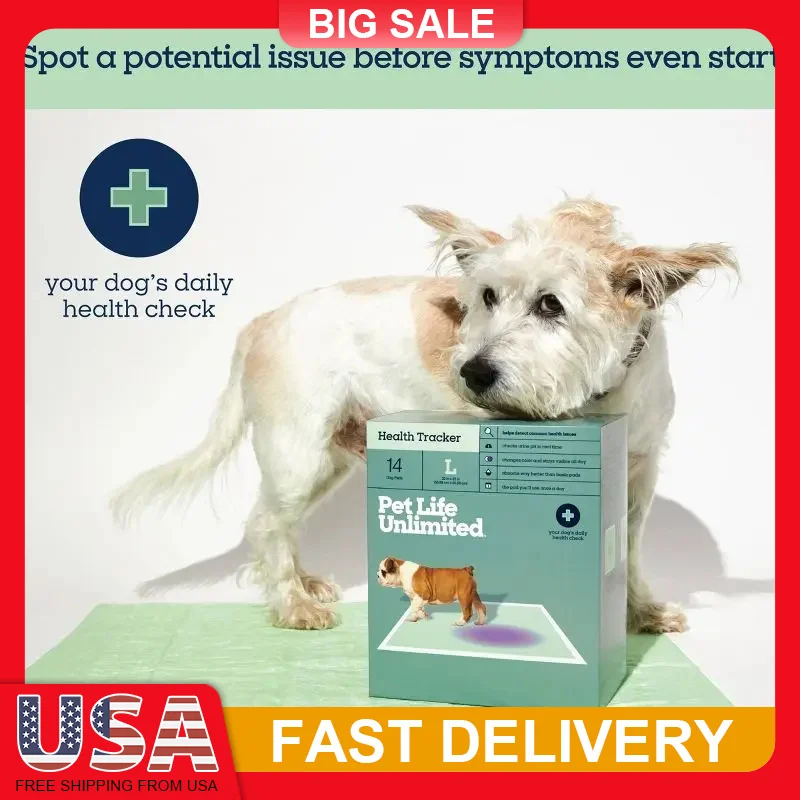 

Health Monitoring Dog Pads 20 Count with pH Tracking Technology Urine Health Indicator Absorbent Puppy Training Pads