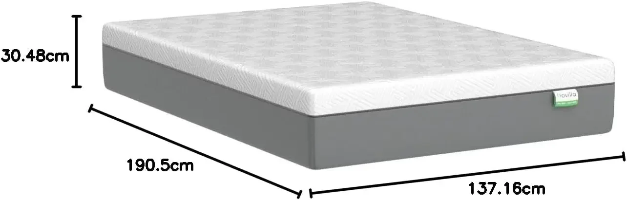 Full Mattress, 12 Inch Gel Memory Foam Full Size Mattress for Cool Night & Pressure Relief, Medium Plush Feel with Motion Isolat