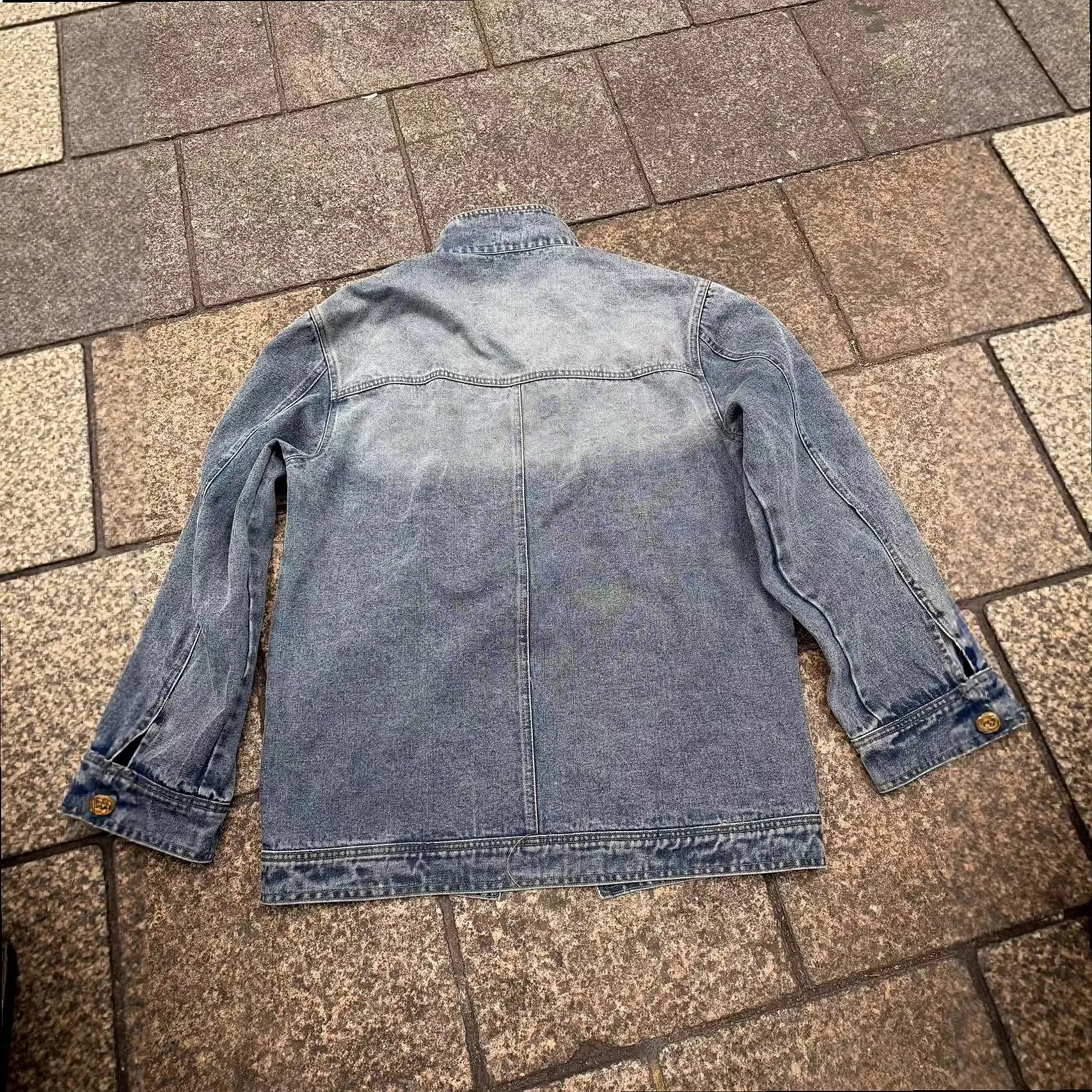 Vintage Denim Jacket Women Distressed Short Coat Oversized Denim Jackets Spring Summer Casual Blouse Top
