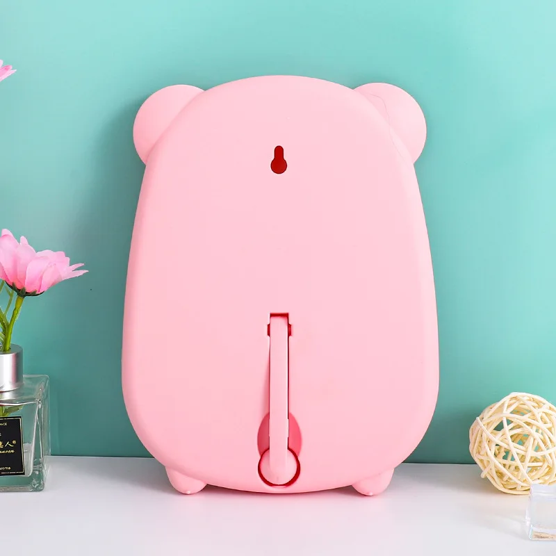 Desktop Makeup Mirror Multi-Functional Cosmetic Mirror Cartoon Bear Ear Hangable Home Bedroom Small Mirror Makeup Tools