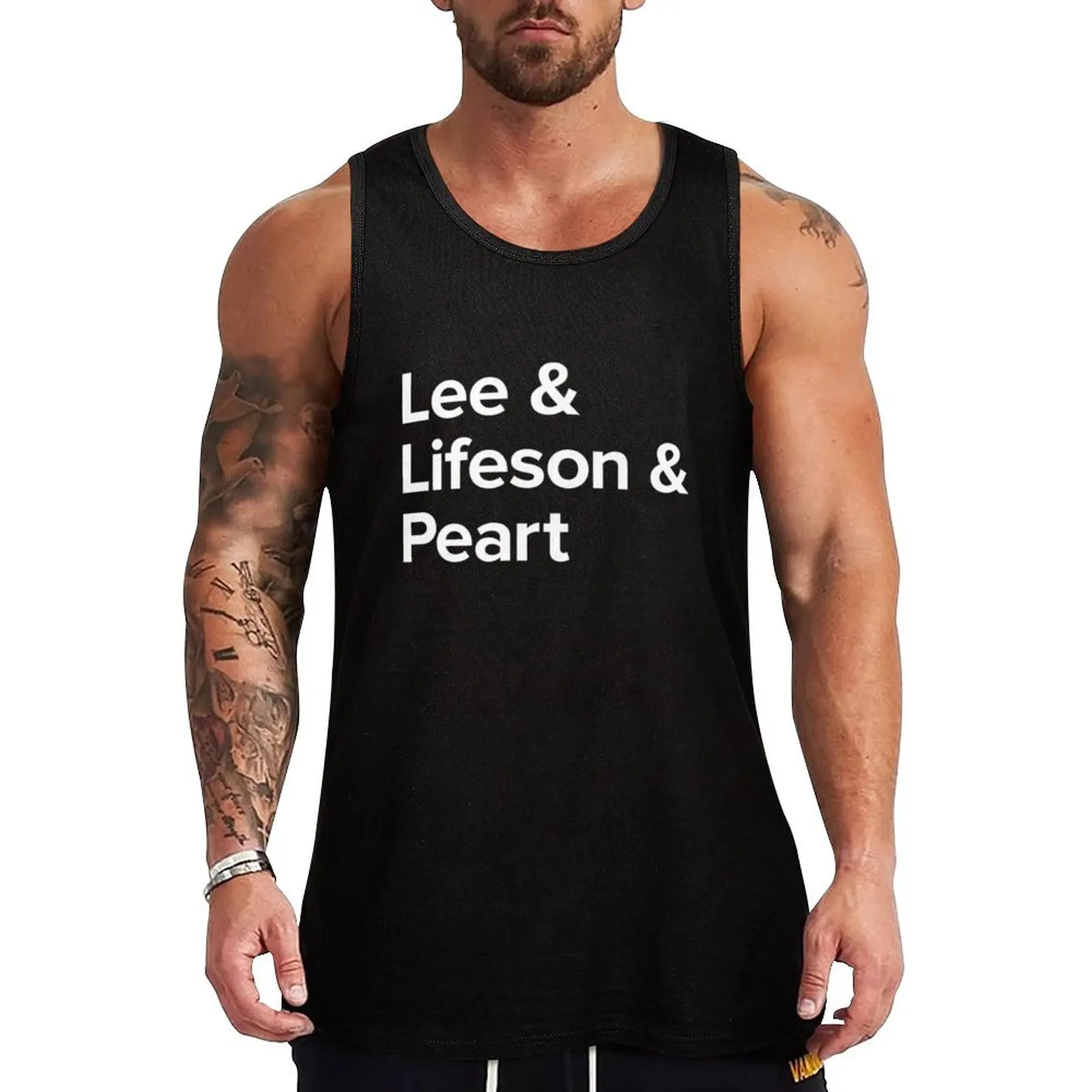 

Lee and Lifeson and Peart Tank Top fitness clothing for men gym clothes man fitness