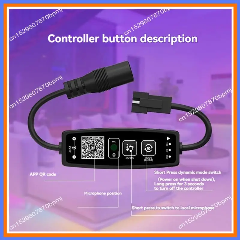 BAAE WS2811 WS2812B LED Controller Bluetooth Music 28Keys Remote Control For Individual Addressable RGB Strip Light