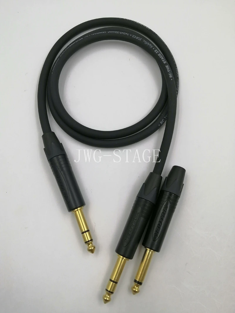 6.35 Male To Male University Two Core Large Three Core Audio Cable Stage 22 Cable Base