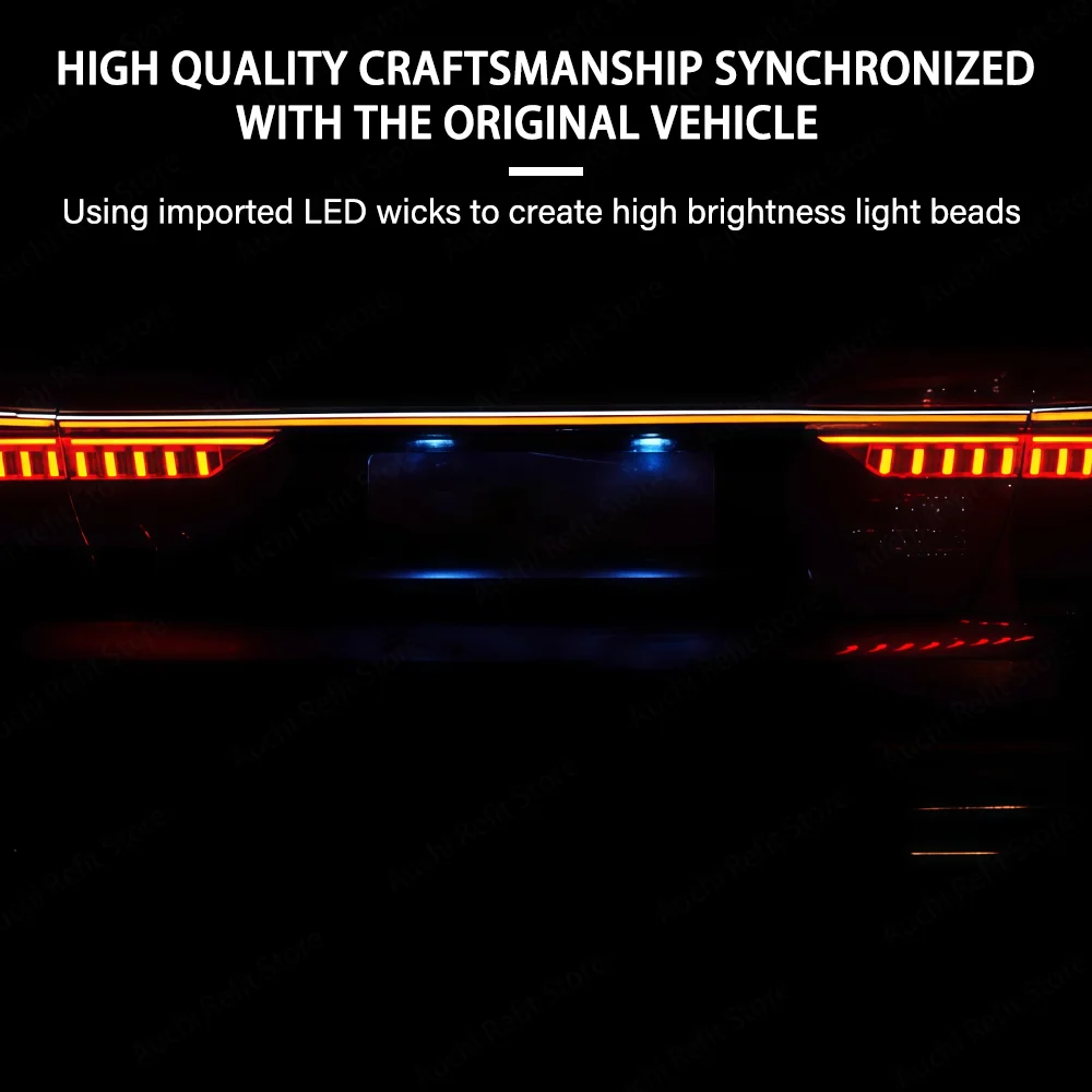 Dynamic Flowing Light Tail Lamp For Audi A6 A6L C8 Car Tail Light 2019-2024 Upgrade Brake Light Rear Bumper Taillamps Tail Lamp