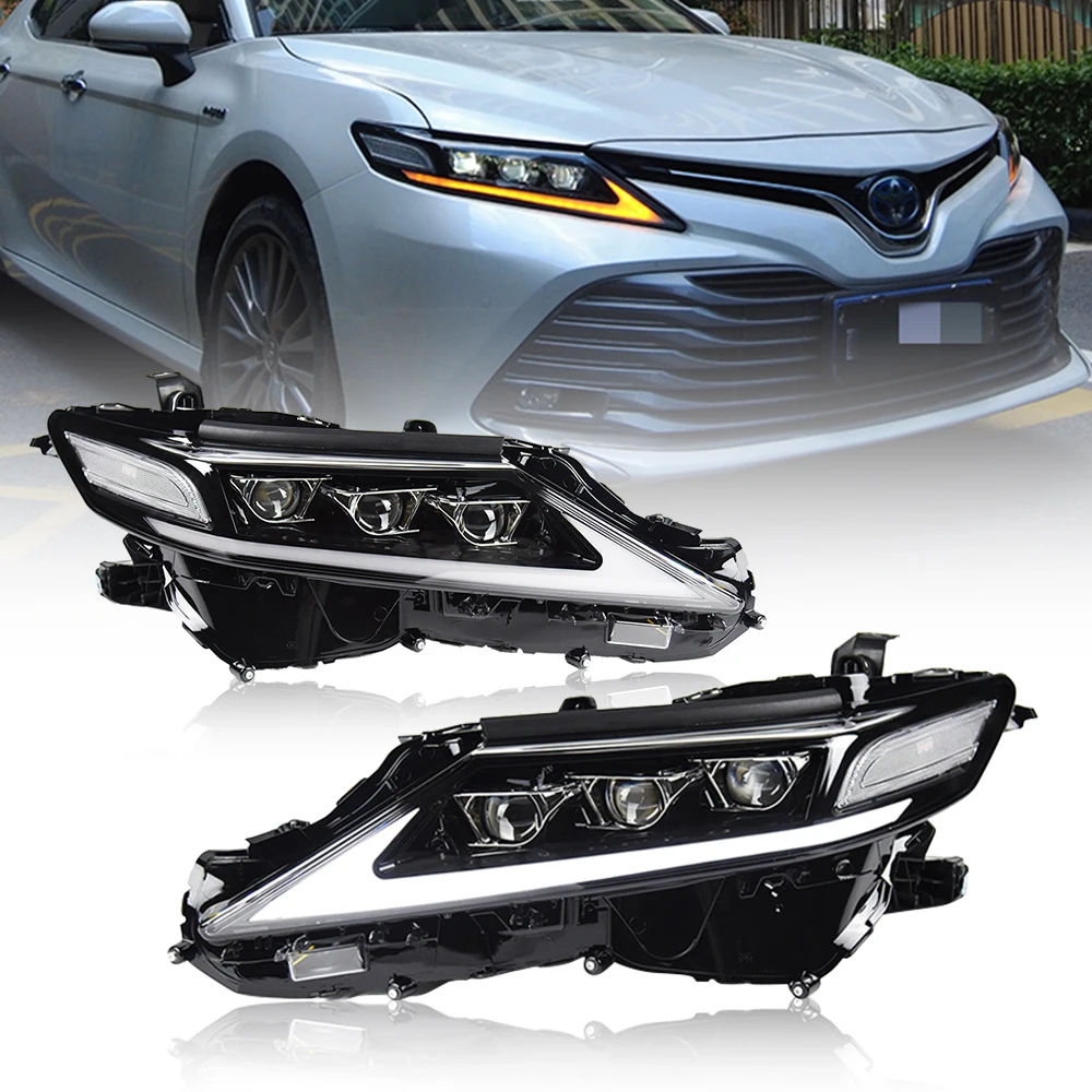 

LED Headlights For Toyota US/Europe Camry 8 Gen 2018-2022 Auto Accessories HeadLamps No Start-Up Animation