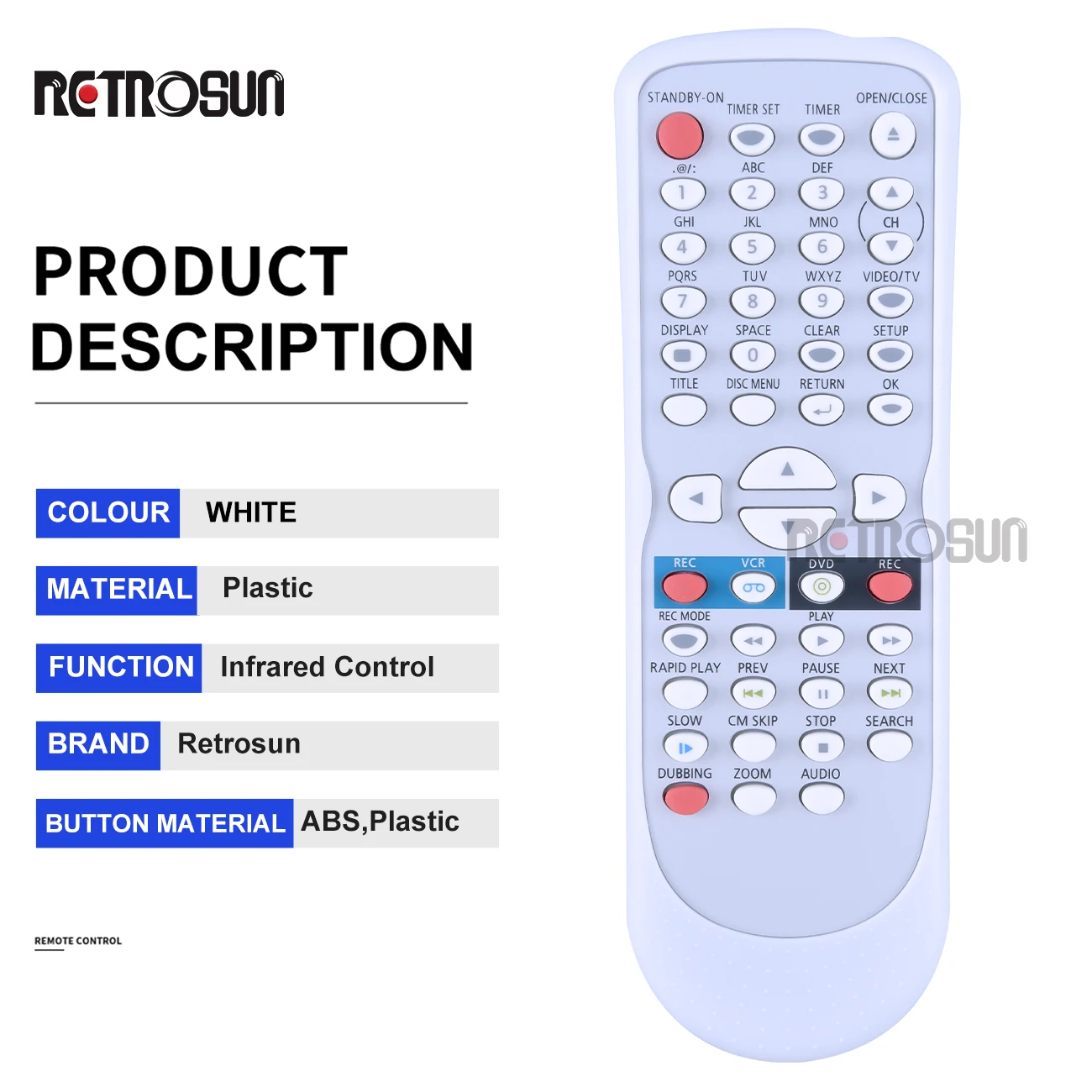 Nova NB654 Substituído Controle Remoto para Funai Gravador DVD NB654UD SV2000 WV20V6