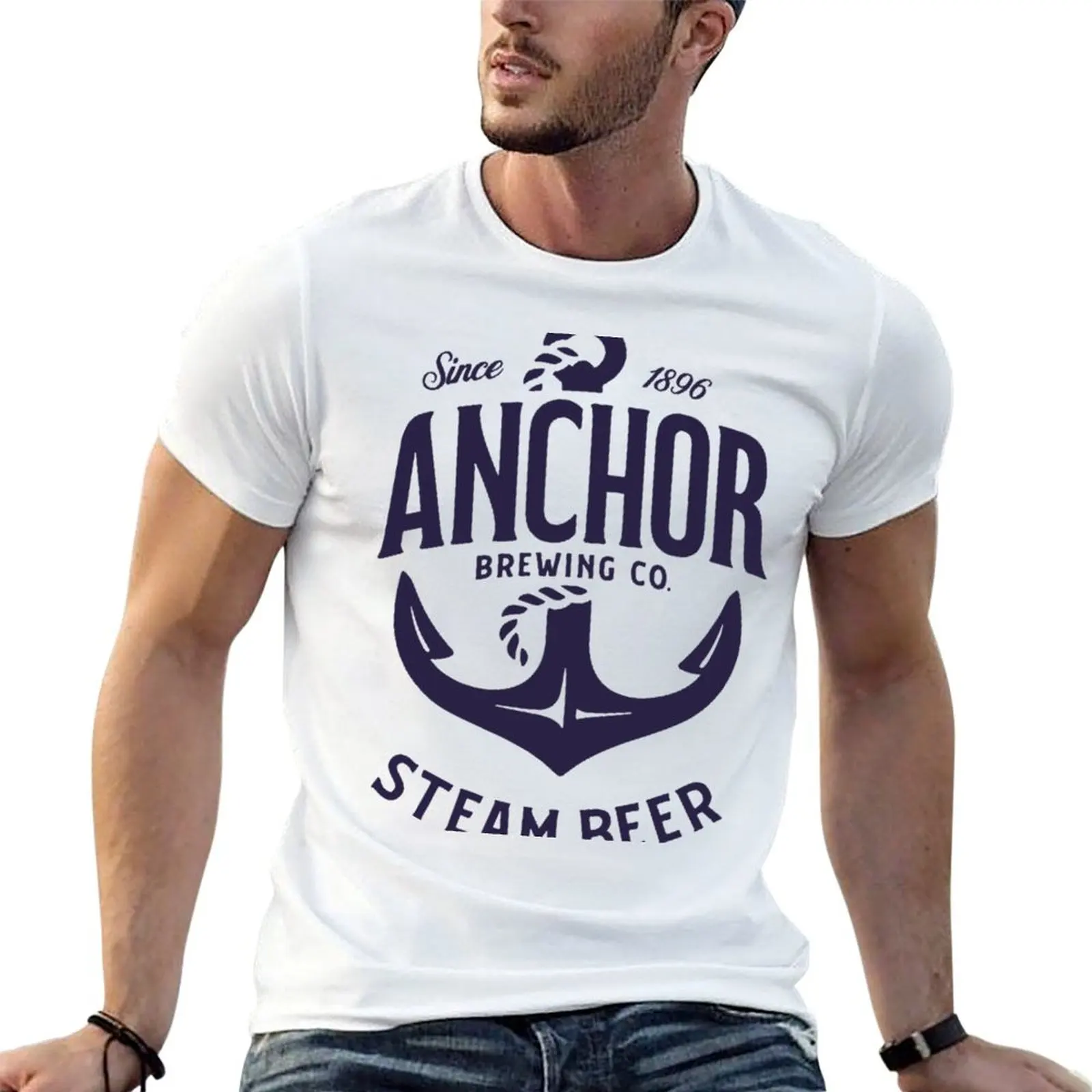 

Anchor brewing steam beer high-quality T-Shirt cotton t shirt man t shirt man luxury T-Shirt