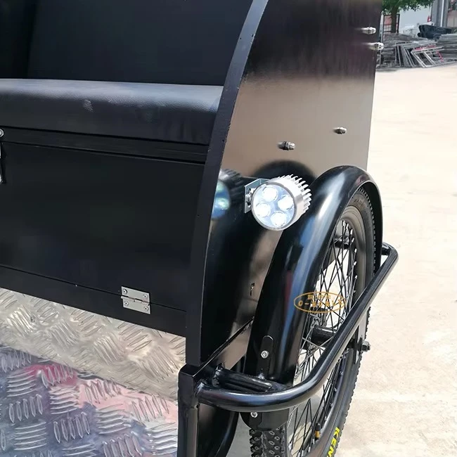 Electric human-powered three-wheeled parent-child bicycle for children to carry items on bicycles
